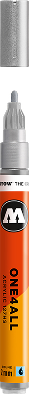 Image of Akrylmarker Molotow 127HS 2mm metallic silver 227 127305 4250397606484