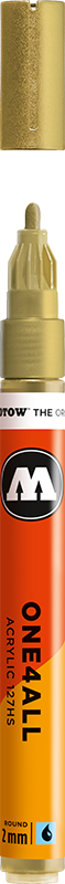 Image of Akrylmarker Molotow 127HS 2mm metallic gold 228 127306 4250397606491