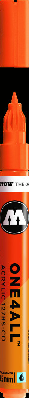 Image of Akrylmarker Molotow 127HS-CO 1,5mm neon orange fluo. 218 127430 4250397610207