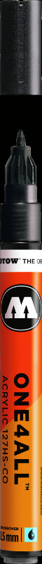 Image of Akrylmarker Molotow 127HS-CO 1,5mm metallic black  223 127501 4250397610269