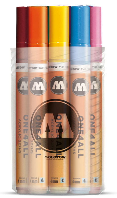 Image of Akrylmarker Molotow 227HS Main-Kit I 12 markers 4mm 200153 4250397602172
