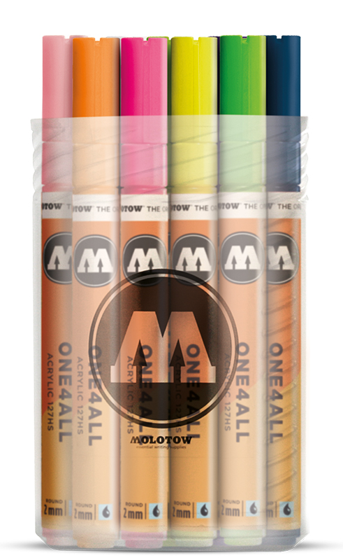 Image of Akrylmarker Molotow 127HS Main-Kit II 20 markers 2mm 200163 4250397602165