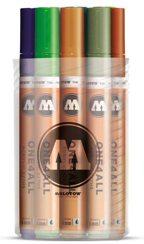 Image of Akrylmarker Molotow 227HS Main-Kit II 12 markers 4mm 200164 4250397602189