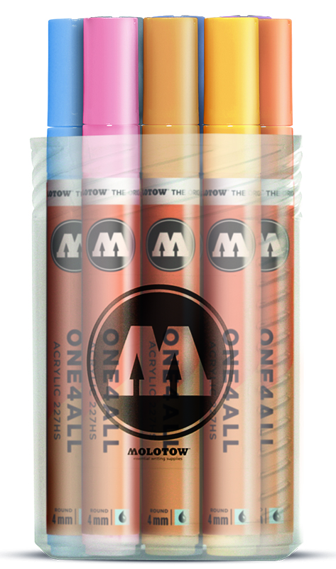 Image of Akrylmarker Molotow 227HS Pastel-Kit 12 markers 4mm 200165 4250397602196