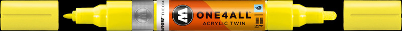 Image of Akrylmarker Molotow 1,5 + 4mm neon yellow fluo. 220 227429 4250397635279