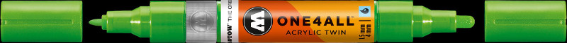 Image of Akrylmarker Molotow 1,5 + 4mm neon green fluo. 219 227432 4250397635309