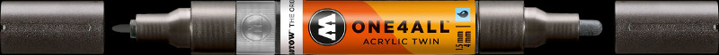 Image of Akrylmarker Molotow 1,5 + 4mm metallic black  223 227501 4250397640259