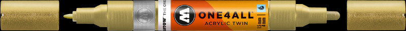 Image of Akrylmarker Molotow 1,5 + 4mm metallic gold 228 227506 4250397635323