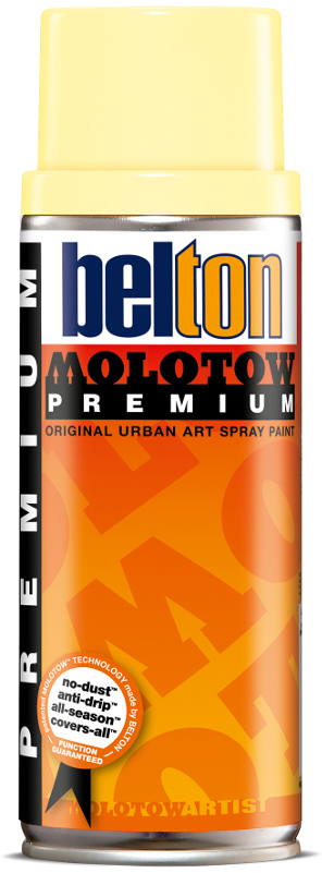 Image of Sprayfärg Molotow Premium 400ml  jasmine yellow 001  (6F) 327001 4015962732018