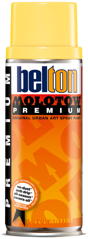 Image of Sprayfärg Molotow Premium 400ml  cashmere yellow 007  (6F) Utgår 327002 4015962732025