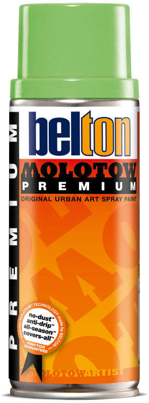Image of Sprayfärg Molotow Premium 400ml  hippie green 155  (6F) Utgår 327063 4015962732636