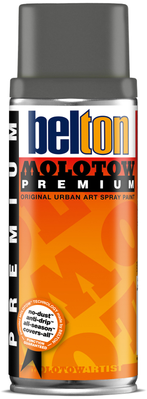 Image of Sprayfärg Molotow PREMIUM 400ml #221 black grey light (6F) Utgår 327260 4015962729292