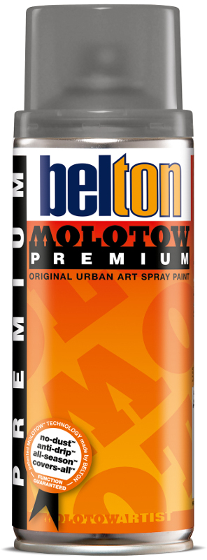 Image of Sprayfärg Molotow Premium 400ml  middle grey transp. 250  (6F) Utgår 327311 4015962733947