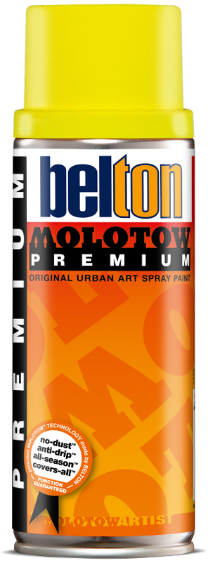 Image of Sprayfärg Molotow Premium 400ml  neon yellow 232 * (6F) 327350 4015962729063