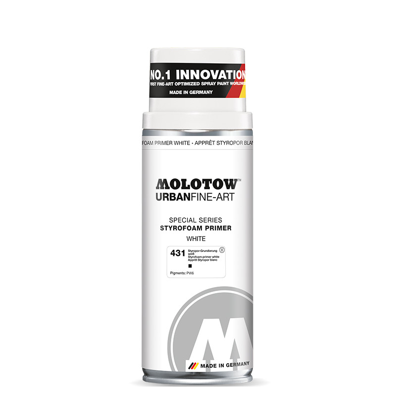 Image of Sprayfärg Molotow Akryl UrbanFineArt 400ml Styrofoam primer 431 (4F) 337320 4015962890671