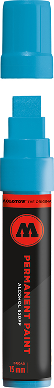 Image of Molotow PaintMarker 620PP 15mm shock blue middle 620162 4250397602486