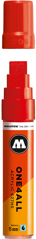 Image of Akrylmarker Molotow 627HS 15mm traffic red 013 627202 4250397601120