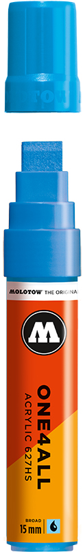 Image of Akrylmarker Molotow 627HS 15mm shock blue middle 161 627205 4250397601151