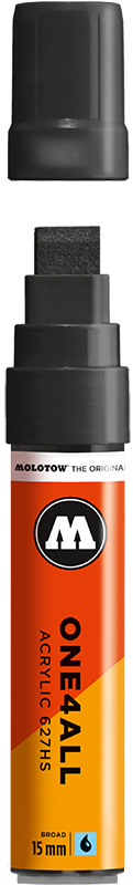 Image of Akrylmarker Molotow 627HS 15mm signal black 180 627212 4250397601229
