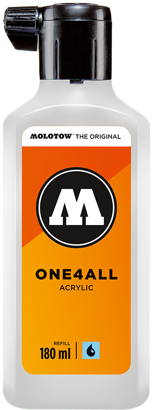 Image of Akrylfärg Molotow ONE4ALL 180ml signal white 160 692160 4250397601458