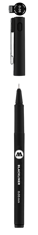 Image of Fineliner Molotow Basic Blackliner 0,05 mm (6F) 703201 4250397609270