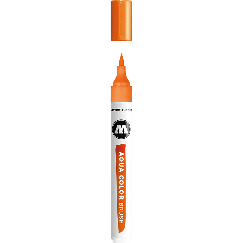 Image of Akvarellmarker Molotow Aqua Color Brush 003 orange (3F) 727203 4250397642932