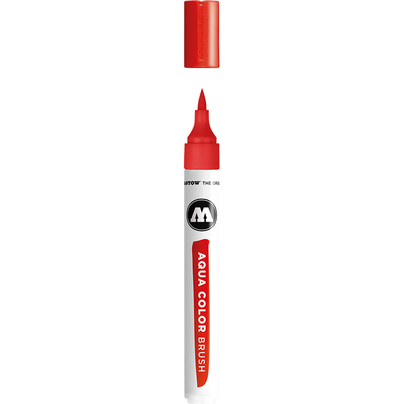 Image of Akvarellmarker Molotow Aqua Color Brush 005 vermillion (3F) 727205 4250397642949