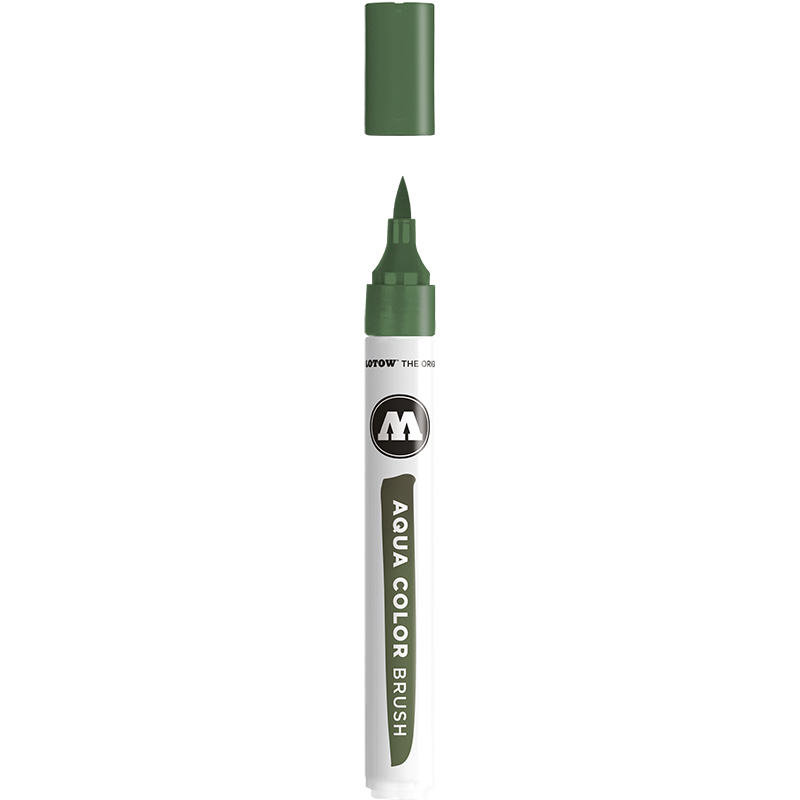 Image of Akvarellmarker Molotow Aqua Color Brush 050 olive (3F) 727250 4250397644752