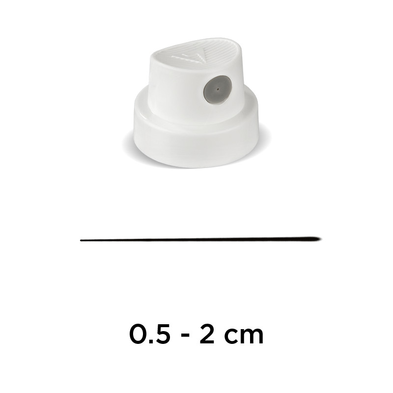 Image of Spraymunstycke Molotow Super Skinny white/grey Polybag 100 pcs. 9002100 4250397638386
