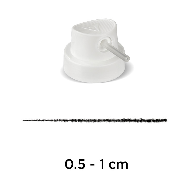 Image of Spraymunstycke Molotow Pipe Skinny white/needle Polybag 100 pcs. 9003100 4250397638430