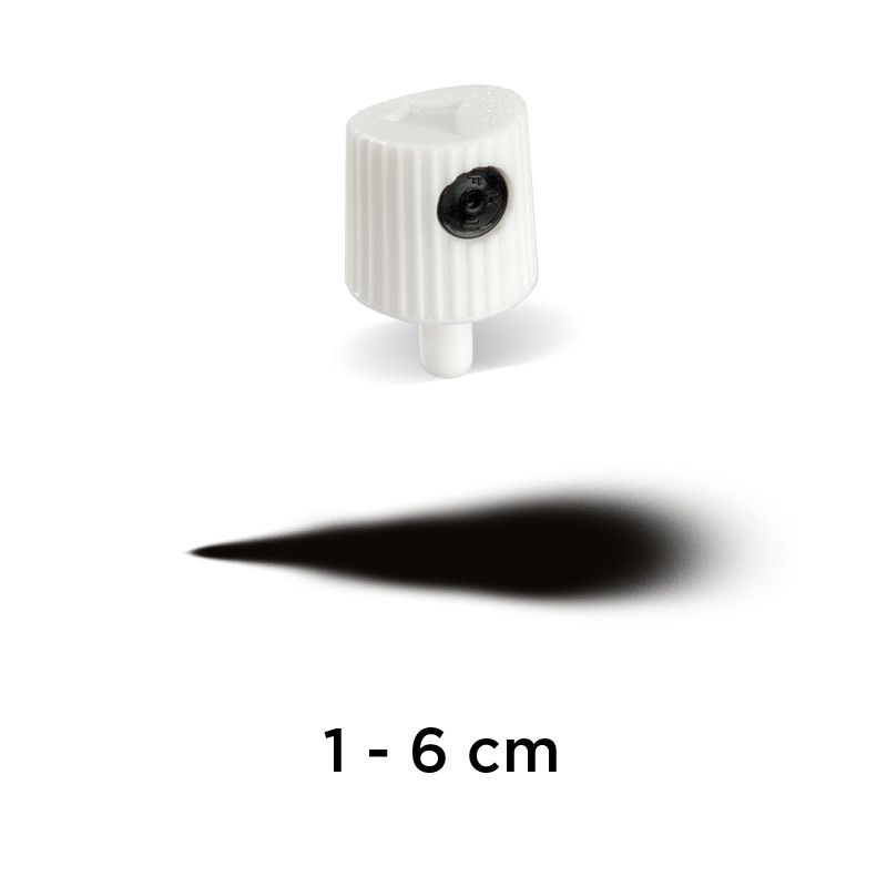 Image of Spraymunstycke Molotow NY Fat Cap white/black Polybag 100 pcs. 9007100 4250397638638