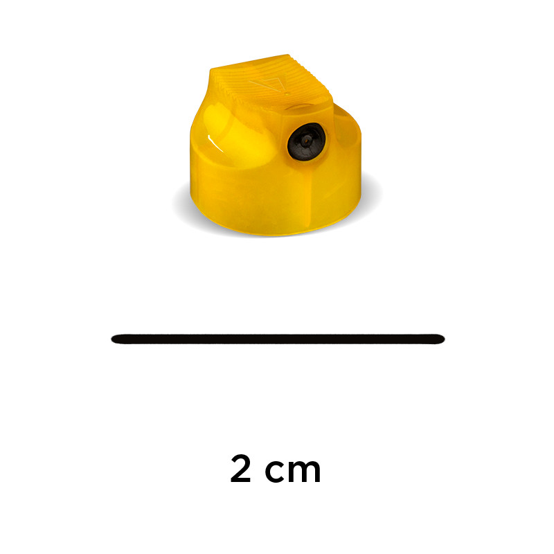 Image of Spraymunstycke Molotow German Skinny yellow/black, Polybag 100 pcs. 9022100 4250397639031