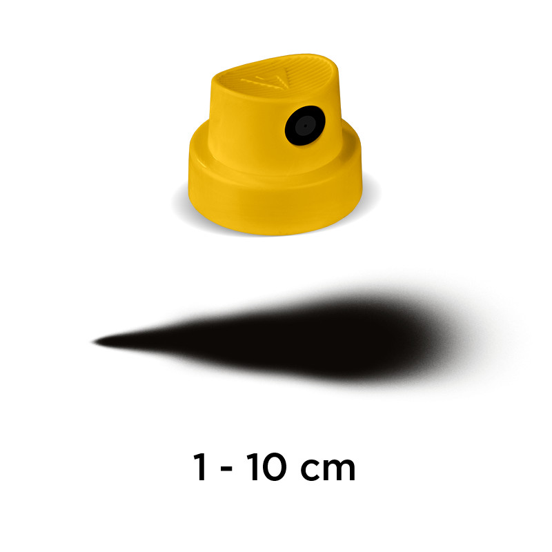 Image of Spraymunstycke Molotow Yellow Fatcap yellow/bla. Polybag 100 pcs. 9025100 4250397639086