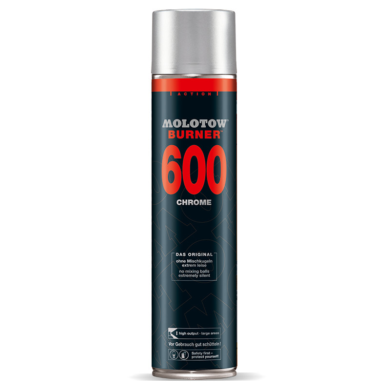 Image of Sprayfärg Molotow Burner 600ml  Chrome  (6F) 940397 4015962368101