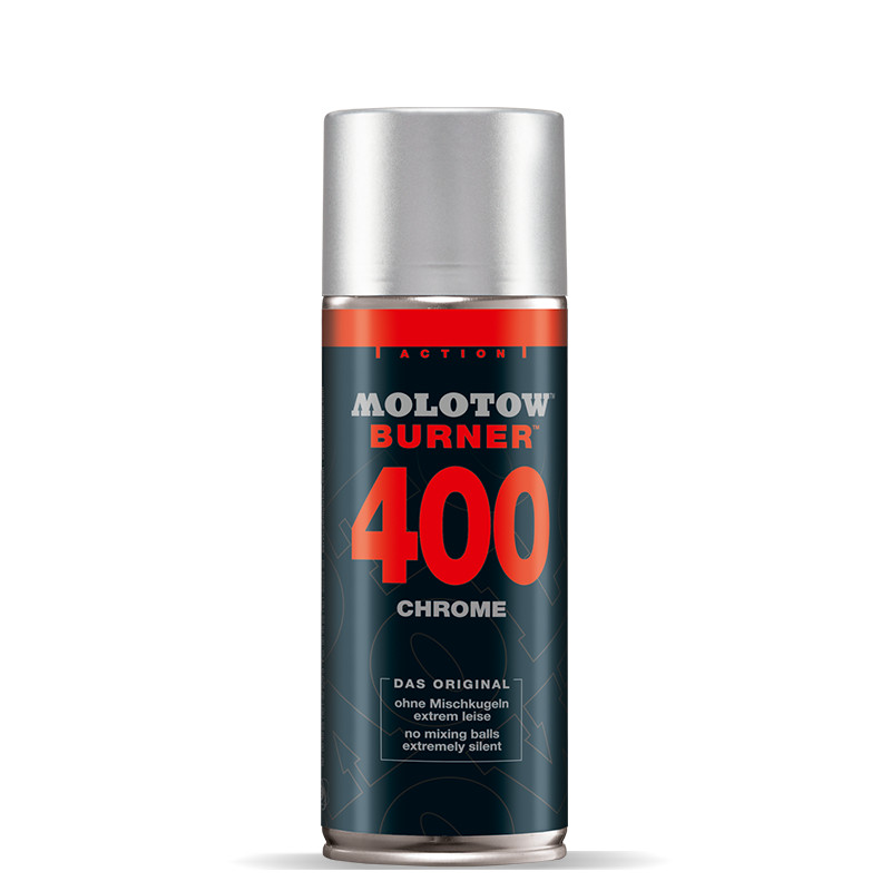 Image of Sprayfärg Molotow Burner 400ml  Chrome  (6F) 940422 4015962368132