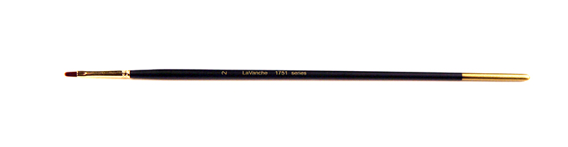 Image of Syntetpensel LaVanche 1751 Flat Lång skaft Nr 2 (12F) Northline 3175102 7350028140015