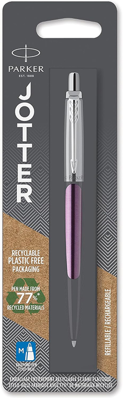 Image of Kulspetspenna Parker Jotter Victoria Violet C.T. Ballpen M Blue ink 1-Blister 1953244 3501179532448