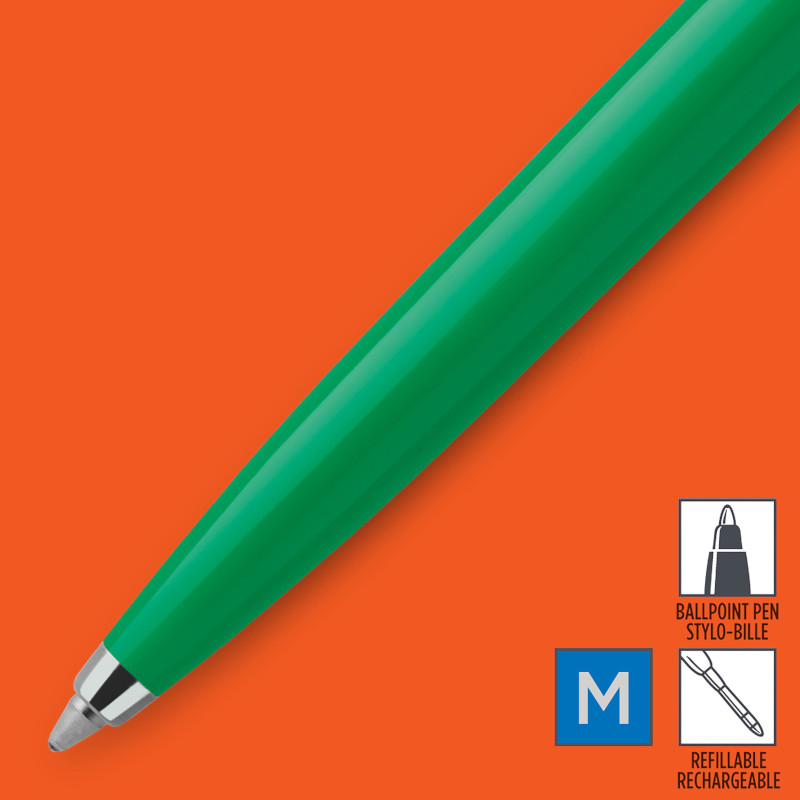 Image of Kulspetspenna Parker Jotter Green 3405C BP M.BLU BL1 2076058 03026980760588