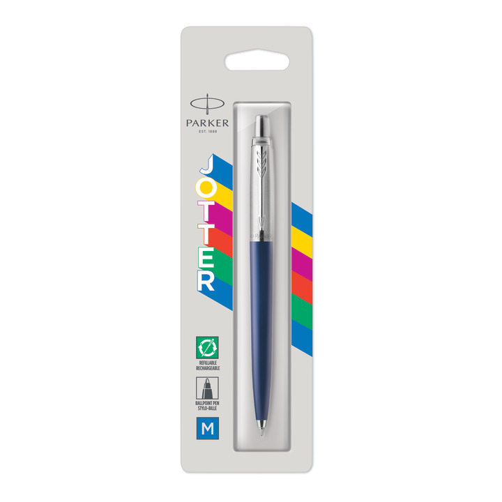 Image of Kulspetspenna Parker Jotter Navy Blue 2747C BP M.BLU BL1 2123427 03026981234279