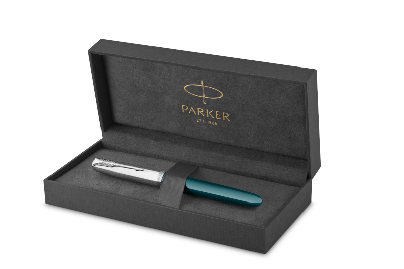 Image of Reservoarpenna Parker 51 Teal Blue Fountain pen F, black 2123506 3026981235061