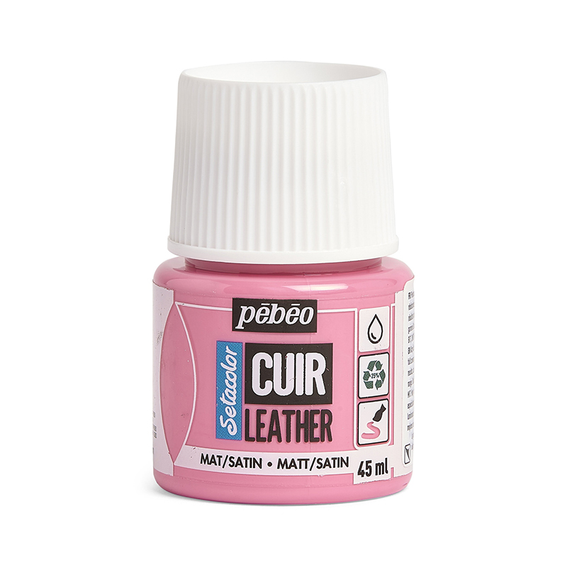 Image of Läderfärg Pebeo Cuir Leather 45ml - Candy Pink 295608 3167862956085