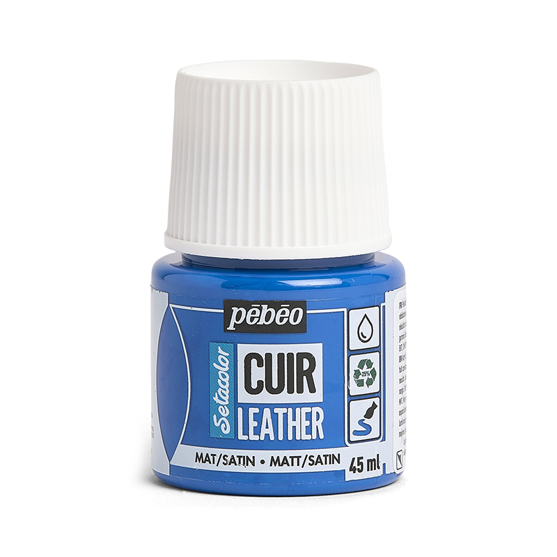 Image of Läderfärg Pebeo Cuir Leather 45ml - Ocean Blue 295611 3167862956115