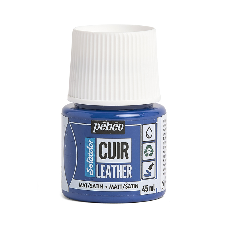 Image of Läderfärg Pebeo Cuir Leather 45ml - Ultramarine Blue 295612 3167862956122