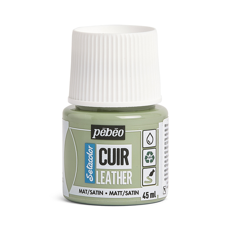 Image of Läderfärg Pebeo Cuir Leather 45ml - Sage Green 295614 3167862956146