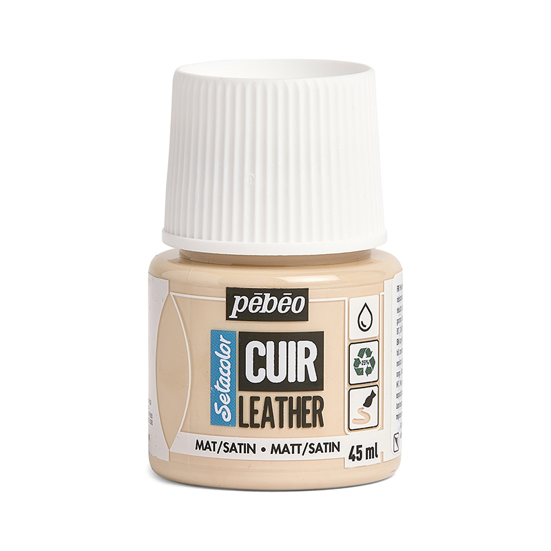 Image of Läderfärg Pebeo Cuir Leather 45ml - Pink Beige 295619 3167862956191