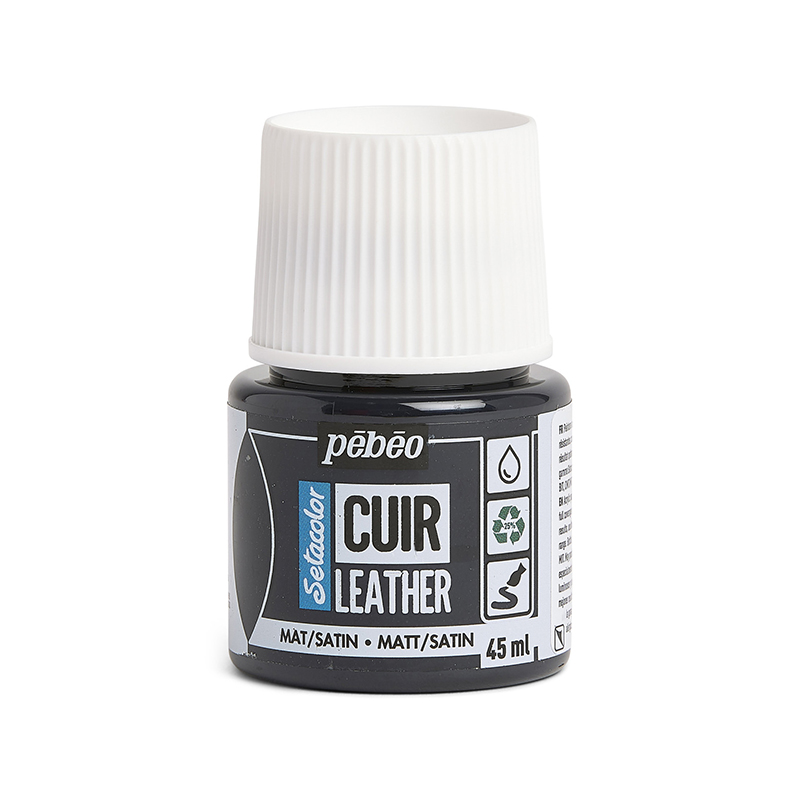 Image of Läderfärg Pebeo Cuir Leather 45ml - Extreme Black 295623 3167862956238