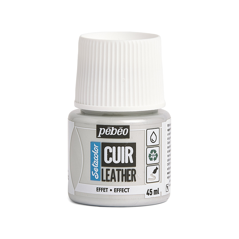 Image of Läderfärg Pebeo Cuir Leather 45ml - Metal Silver 295631 3167862956313