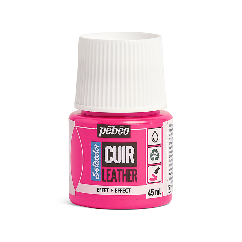 Image of Läderfärg Pebeo Cuir Leather 45ml - Fluorescent Pink 295648 3167862956481
