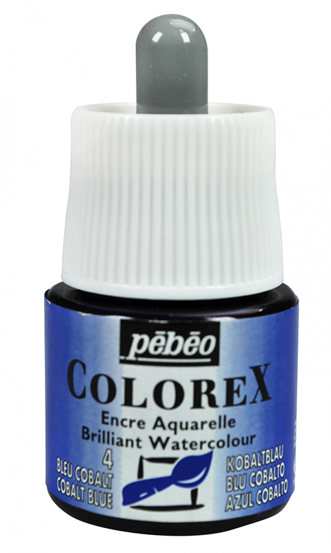 Image of Tusch Pebeo Colorex Ink 45ml Cobalt Blue 004 (5F) 341004 3167863410043