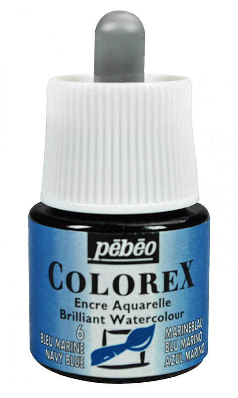 Image of Tusch Pebeo Colorex Ink 45ml Navy Blue 006 (5F) 341006 3167863410067